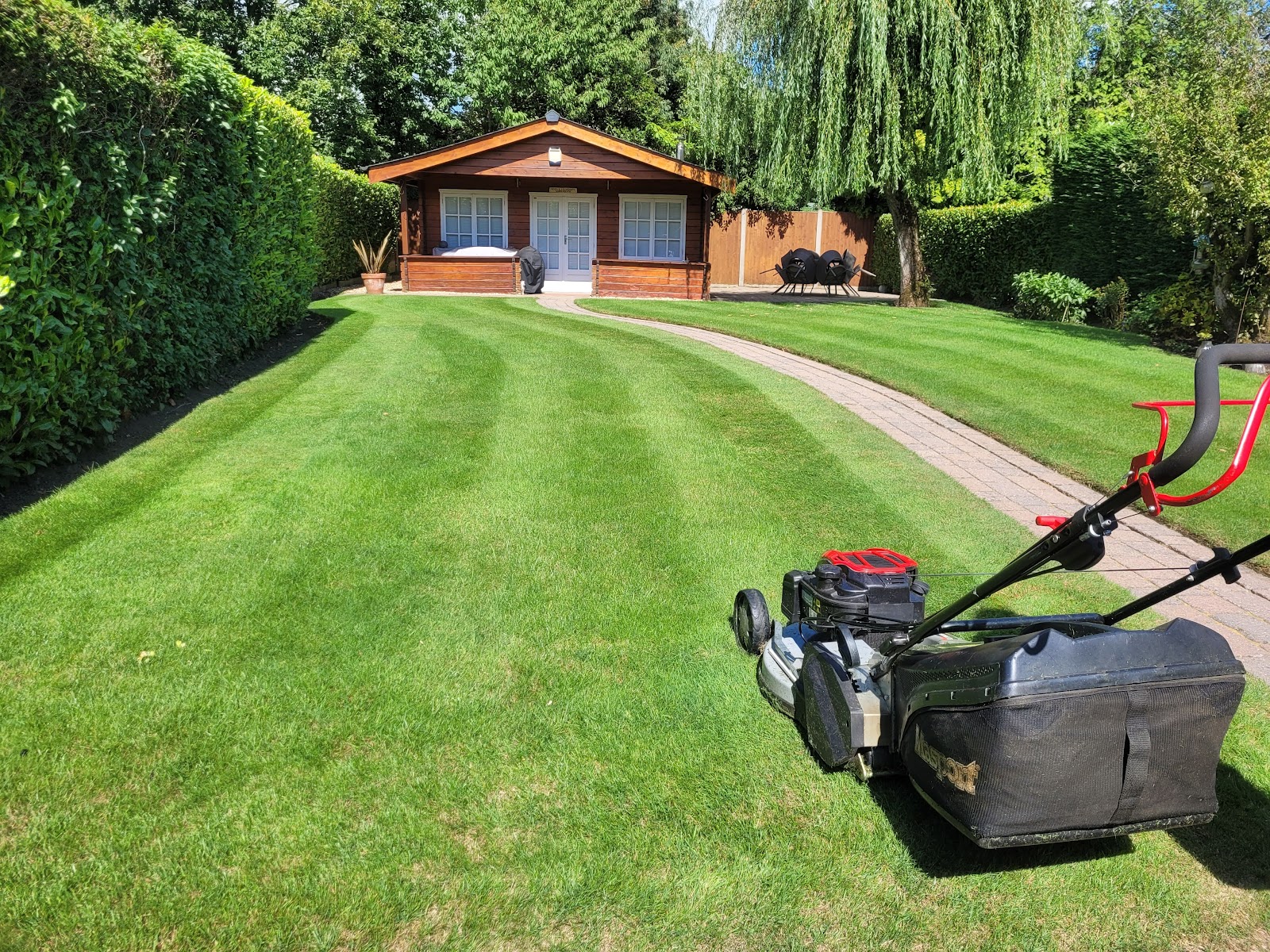 A striped lawn, kept year on year